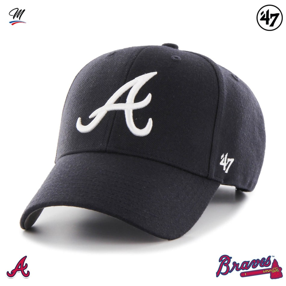 MLB Atlanta Braves MVP "Team Logo" Cap Marinblå | '47 Brand
