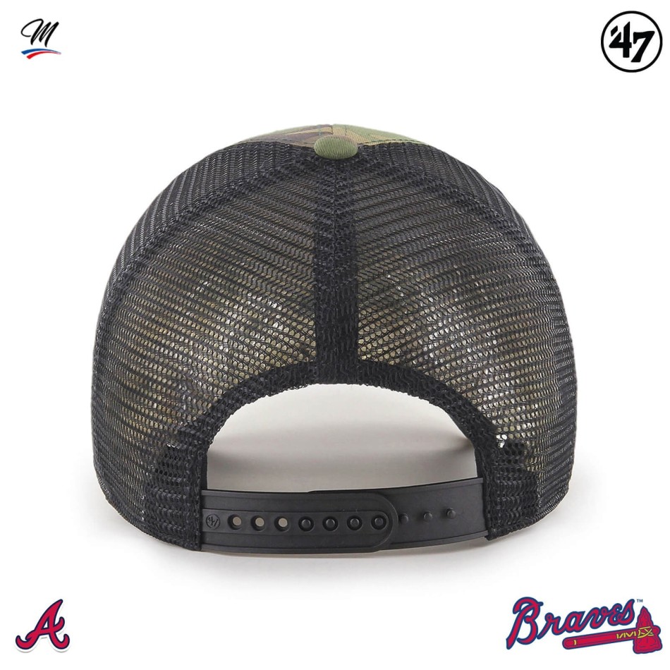Camouflage Trucker Cap MLB Atlanta Braves "Branson MVP Camo" '47