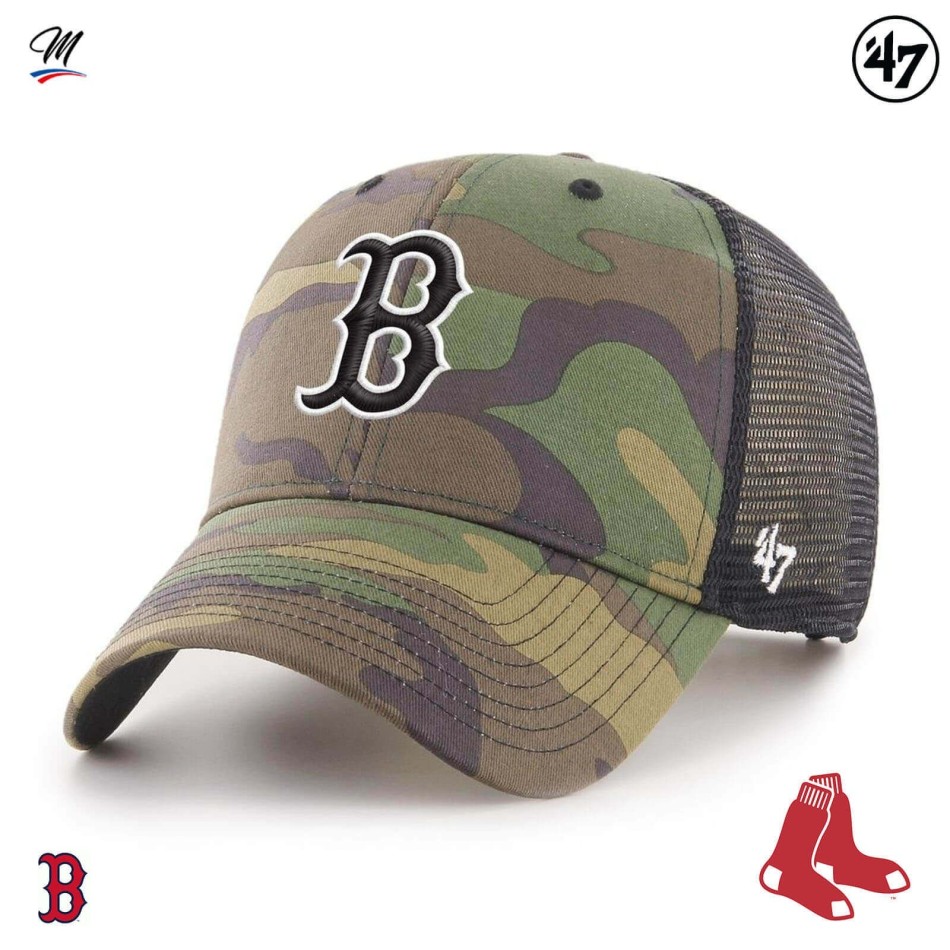 Gorra MLB Boston Red Sox "Branson MVP Camo (Gorras) '47 Brand chez FrenchMarket