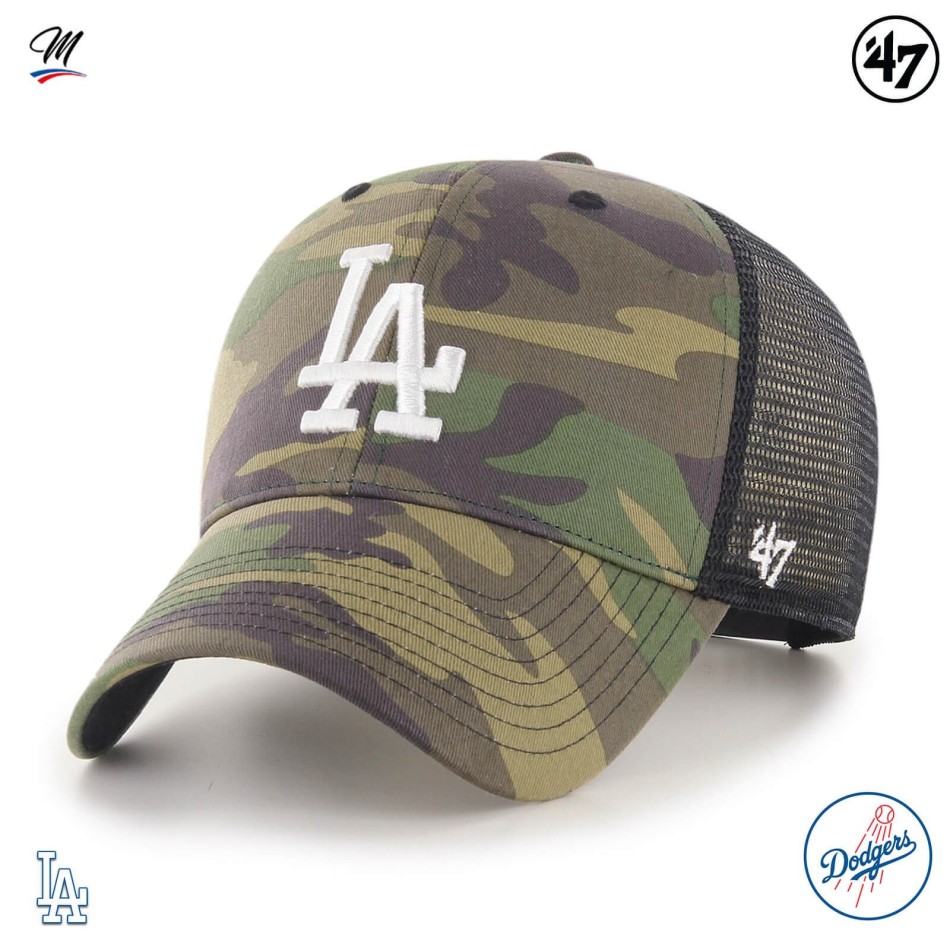 Casquette MLB Los Angeles Dodgers "Branson MVP Camo" (Casquettes) '47 Brand chez FrenchMarket