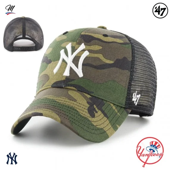NY Trucker Camouflage MLB New York Yankees Branson MVP Camo Cap