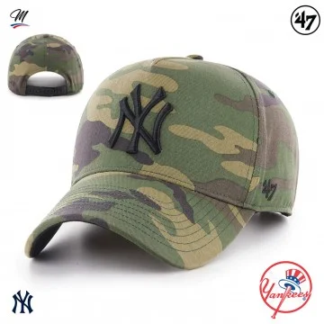 MLB New York Yankees "Grove Snapback MVP Camo" Cap (Caps) '47 Brand on FrenchMarket