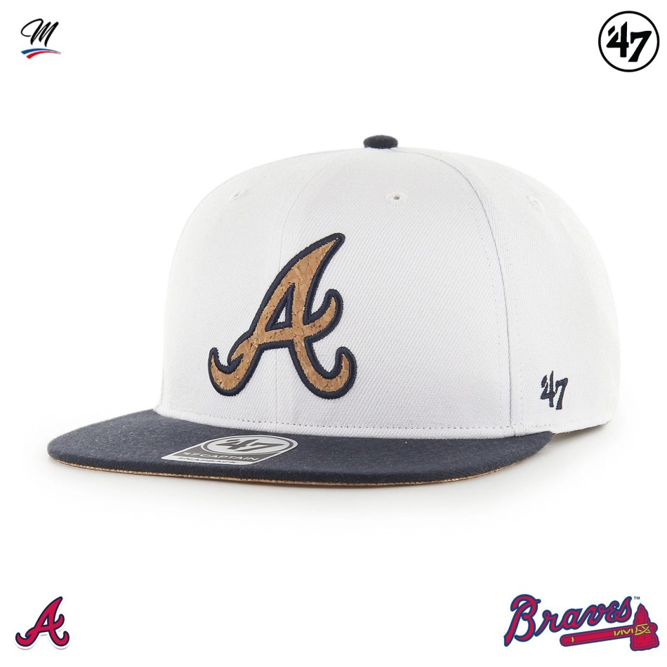 Atlanta Braves Corkscrew '47 Captain Hat i kork | Fri Frakt