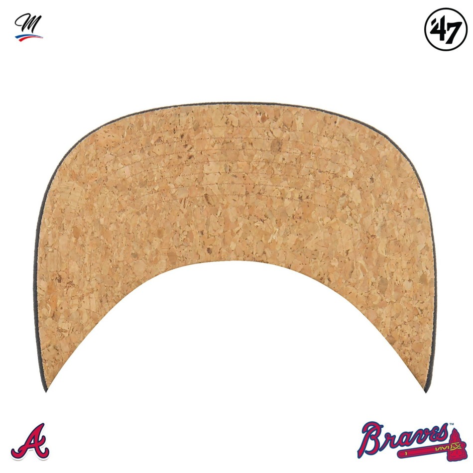 Atlanta Braves Corkscrew '47 Captain Hat i kork | Fri Frakt
