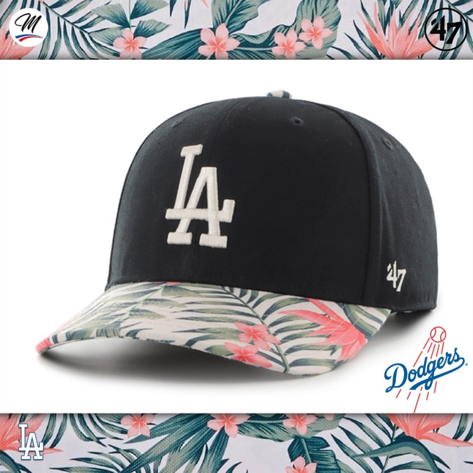 LA Dodgers bomull "Coastal Floral Snap" Cap Fri Frakt