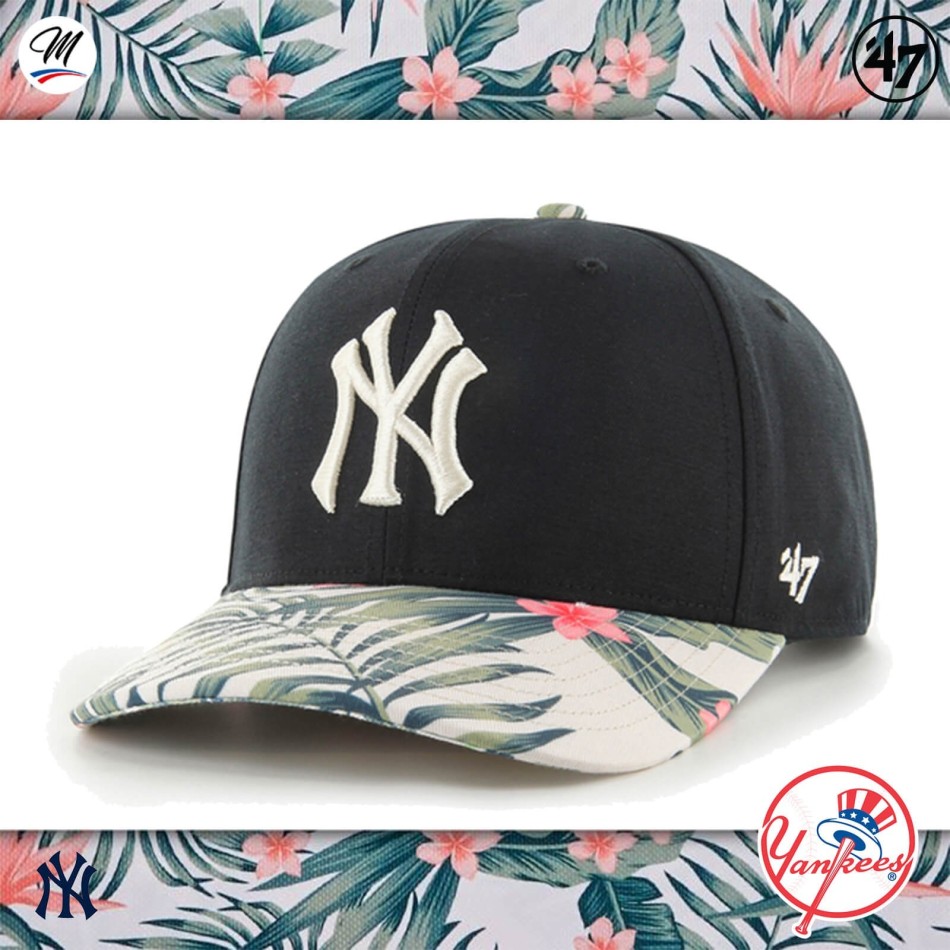 NY Yankees bomull Cap "Coastal Floral Snap" Fri Frakt