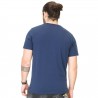 Von Dutch T-Shirt Homme Classic Bleu Logo Blanc (T Shirts) Von Dutch chez FrenchMarket