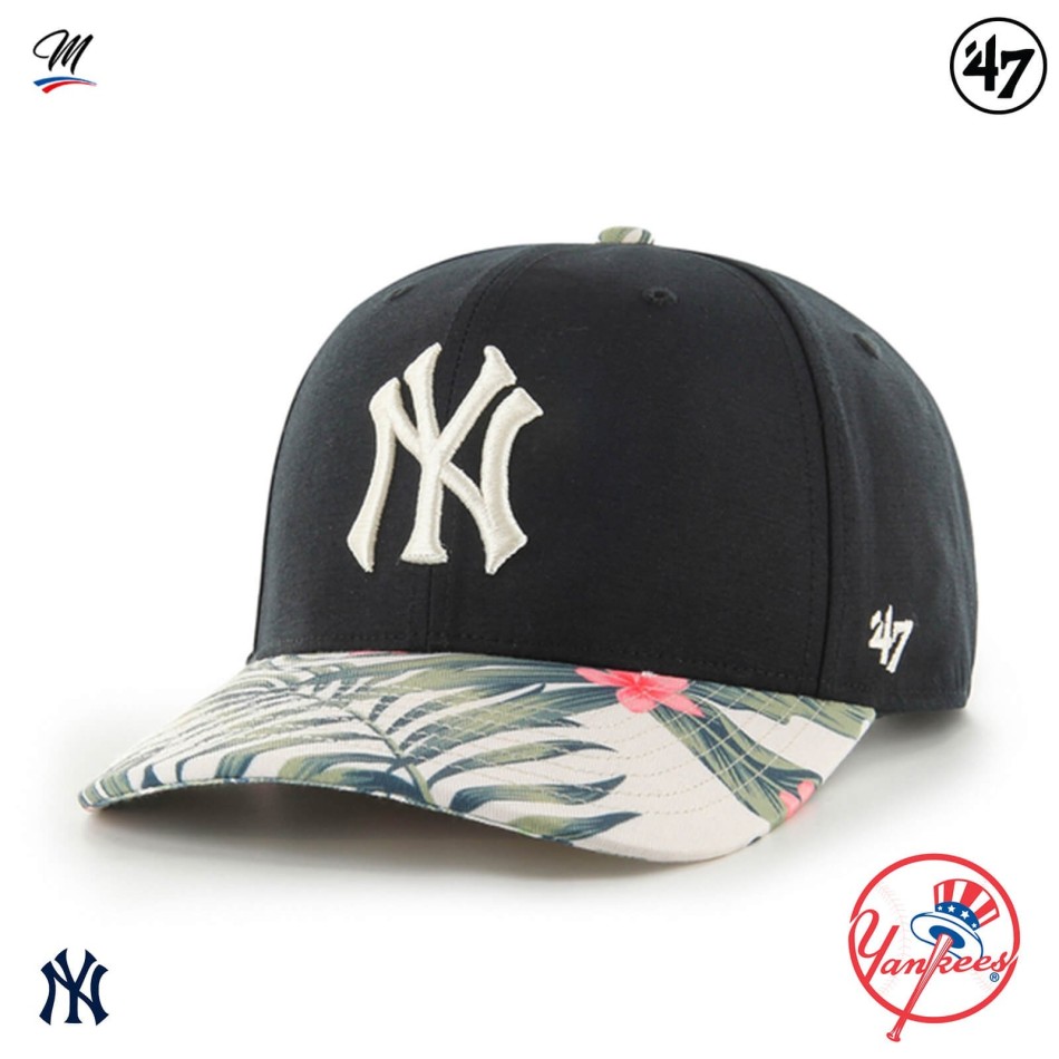 NY Yankees bomull Cap "Coastal Floral Snap" Fri Frakt