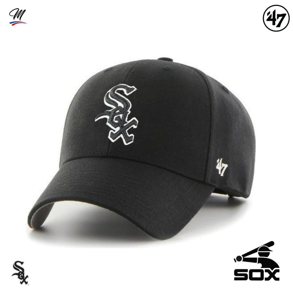 lll➤ MLB Chiacago White Sox MVP Snapback Cap Black | '47 Brand