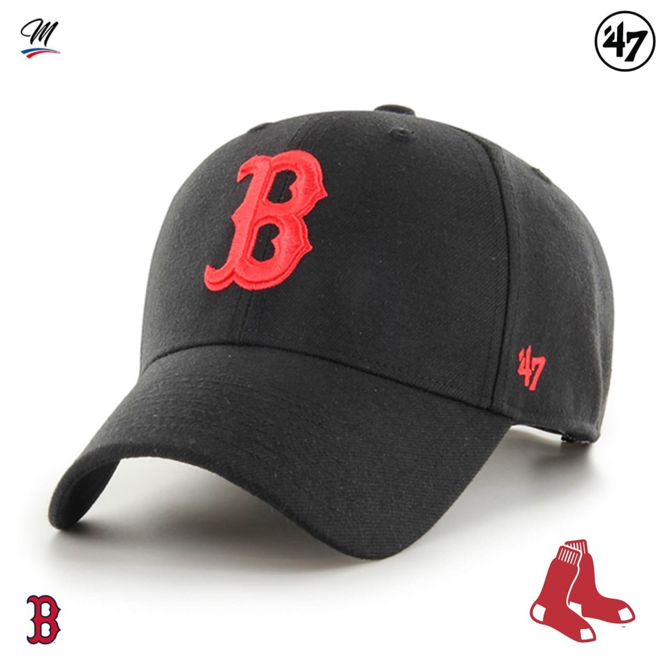 MVP Boston Red Sox MLB Snapback Cap Zwart 2 (MLB-pet) '47 Brand chez FrenchMarket