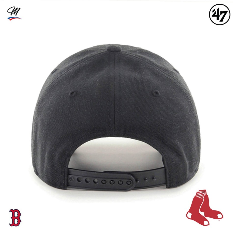 Casquette MLB Boston Red Sox MVP Snapback Noir (Casquette MLB) '47 Brand chez FrenchMarket