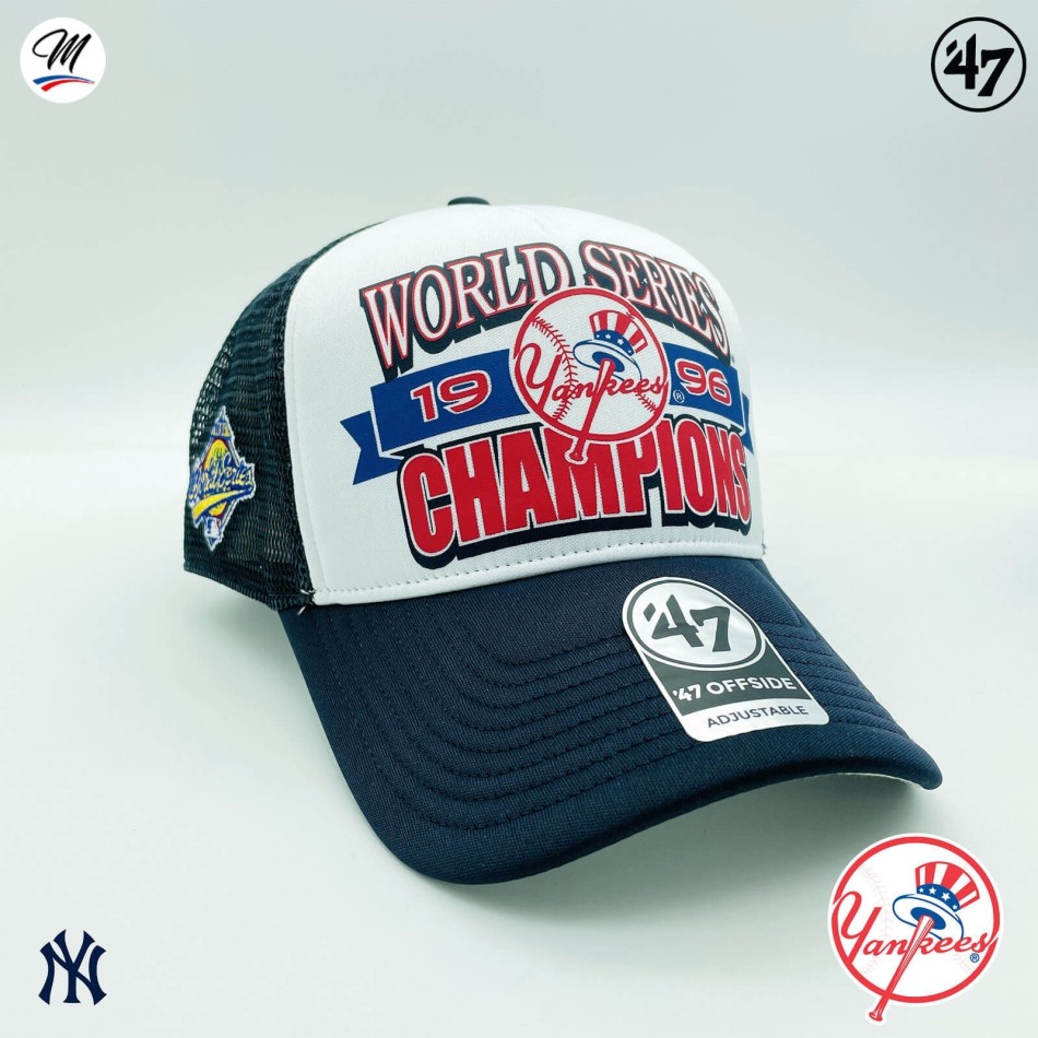 NY Yankees World Series keps Champions "Foam '47 Offside DT" keps