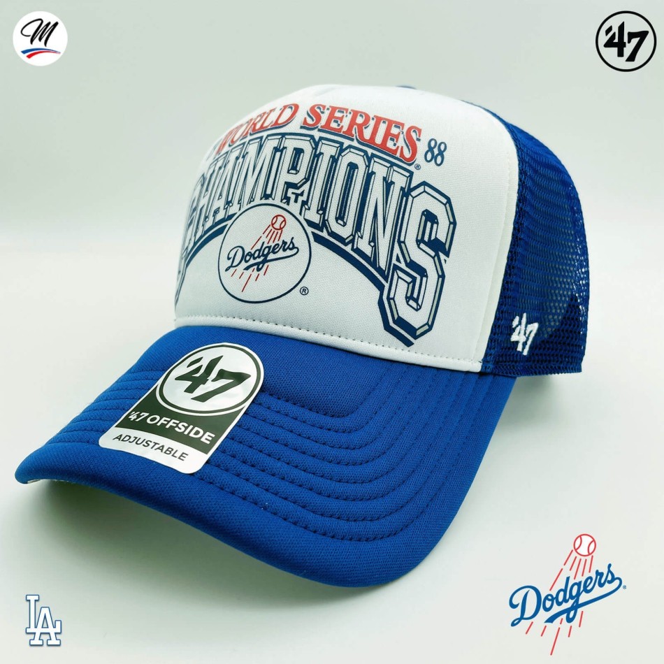 LA Dodgers World Series keps Champions "Foam '47 Offside DT" keps