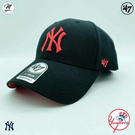 MLB New York Yankees MVP Snapback Cap Nero (Cappellino) '47 Brand chez FrenchMarket