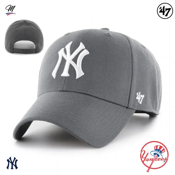 MLB New York Yankees MVP Snapback Cap Grigio (Cappellino) '47 Brand chez FrenchMarket
