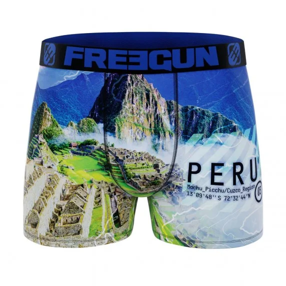 Boxer uomo in microfibra riciclata "Paysage du Monde (Boxer da uomo) Freegun chez FrenchMarket