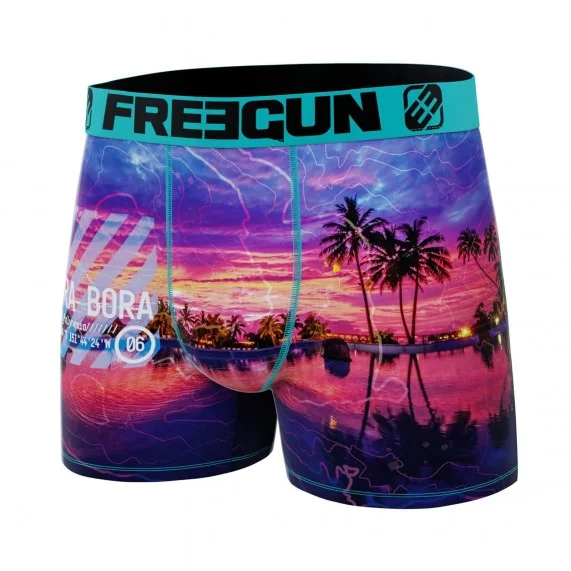Boxer uomo in microfibra riciclata "Paysage du Monde (Boxer da uomo) Freegun chez FrenchMarket