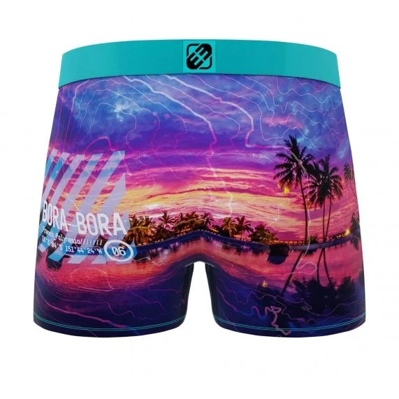 Boxer uomo in microfibra riciclata "Paysage du Monde (Boxer da uomo) Freegun chez FrenchMarket