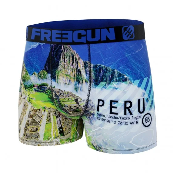 Boxer uomo in microfibra riciclata "Paysage du Monde (Boxer da uomo) Freegun chez FrenchMarket