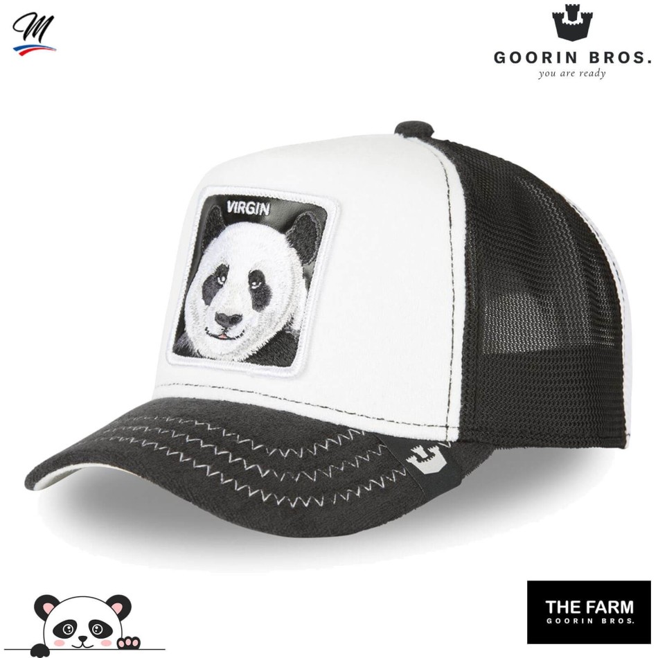 ➨ GOORIN BROS® Panda Trucker Cap "Finish Last" Fri frakt