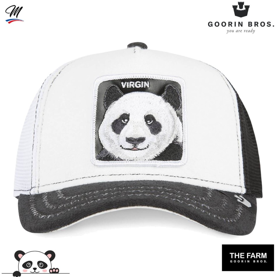 Casquette Trucker Panda "Finish Last" (Cap) Goorin Bros auf FrenchMarket