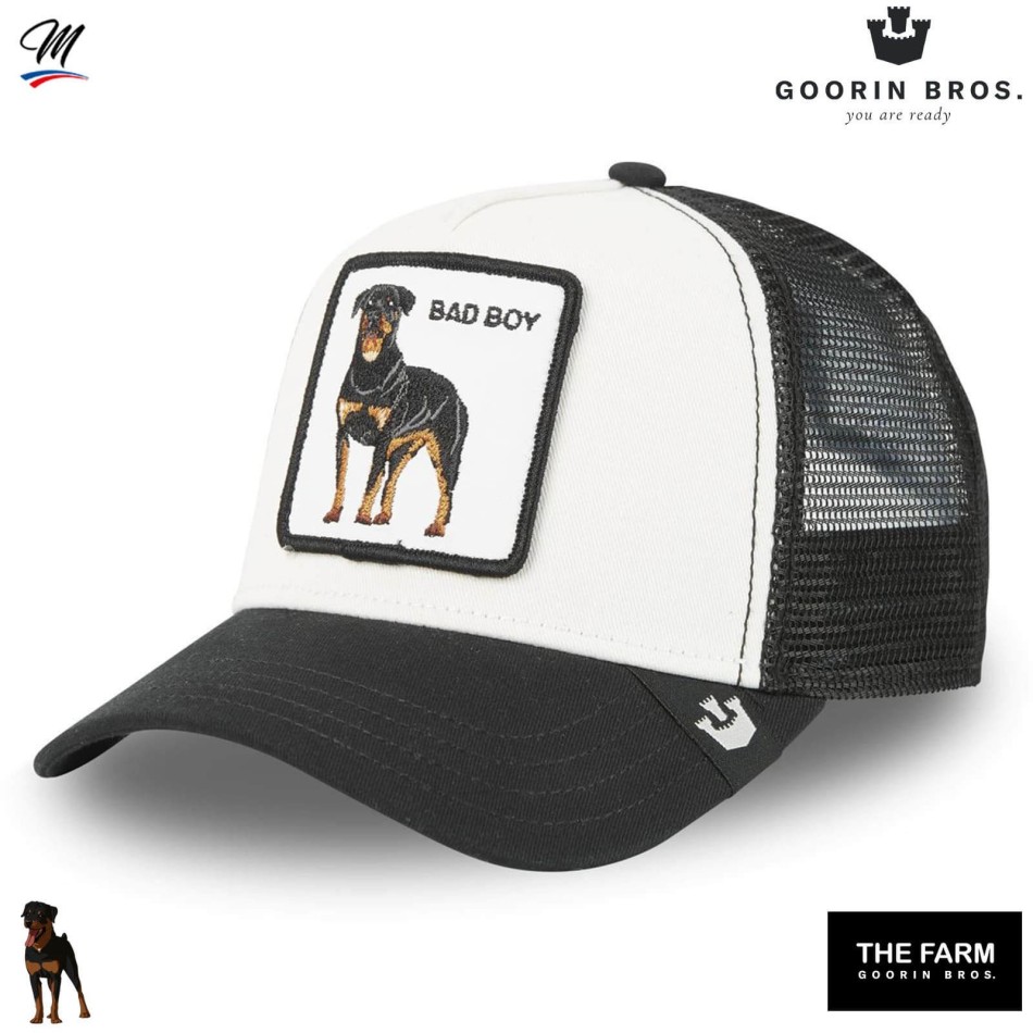GOORIN BROS Bad Boy Trucker Cap - Rotweiller Dog | 60% bomull