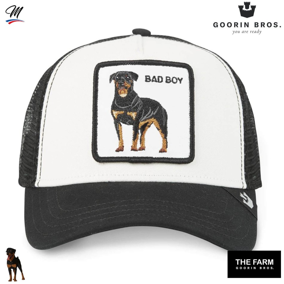 GOORIN BROS Bad Boy Trucker Cap - Rotweiller Dog | 60% bomull