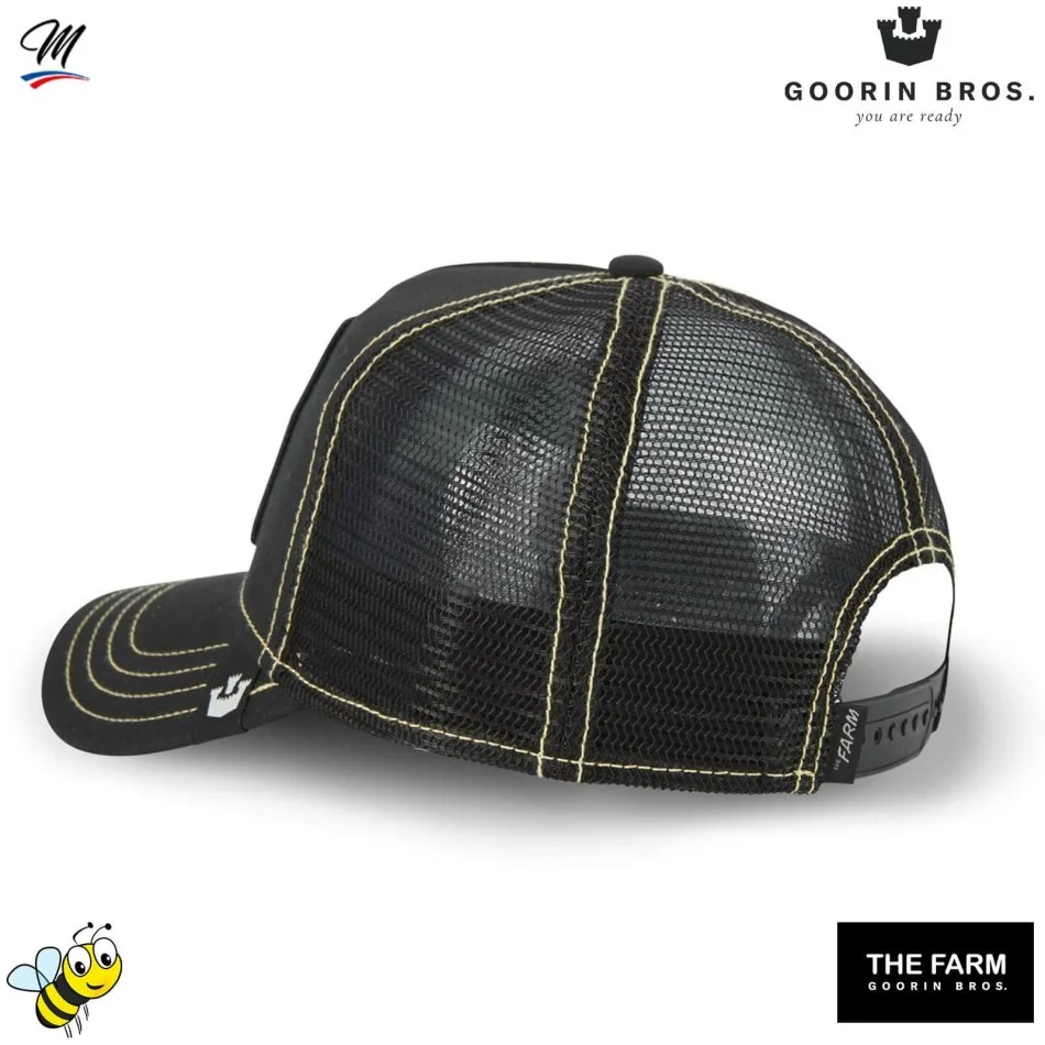 Goorin Bros. The Queen Bee Trucker Mesh Baseball SnapBack Cap - The Farm Goorin Bros. The Queen Bee The Farm Brown Trucker Hat  main image 3