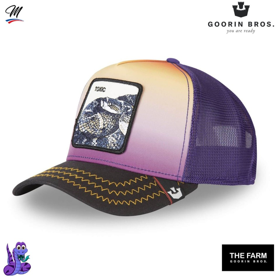 Casquette Trucker Serpent "TOXIC"