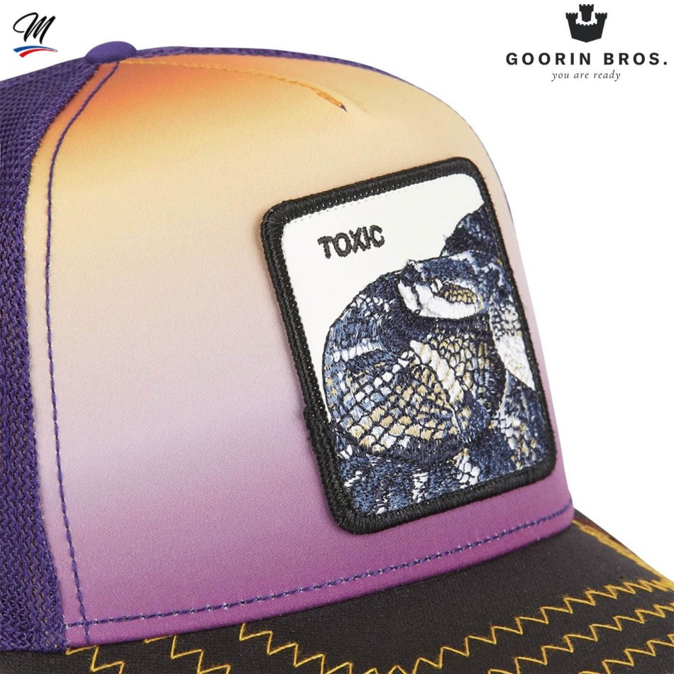 Casquette Trucker Serpent "TOXIC"