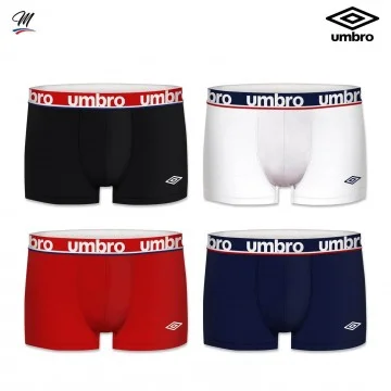 Set van 4 herenboxers 100% katoen (Herenboxershorts) Umbro chez FrenchMarket