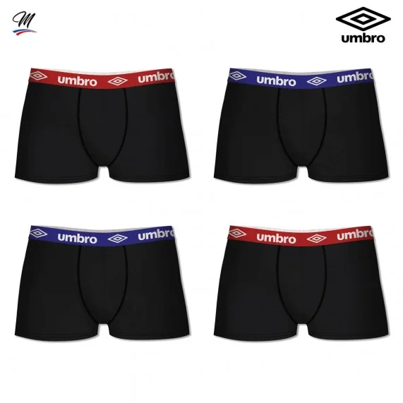 Set van 4 katoenen herenboxers (Herenboxershorts) Umbro chez FrenchMarket