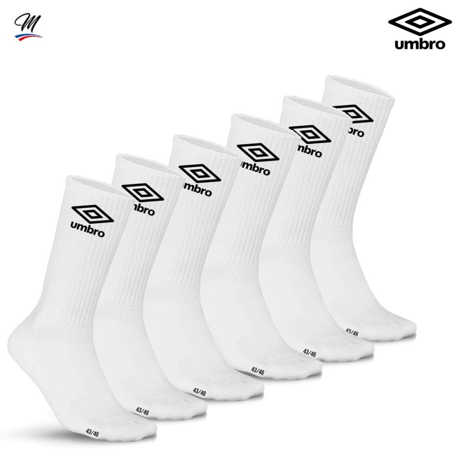 Pack de 6 Paires de Chaussettes de Sport (Sportivo) Umbro chez FrenchMarket
