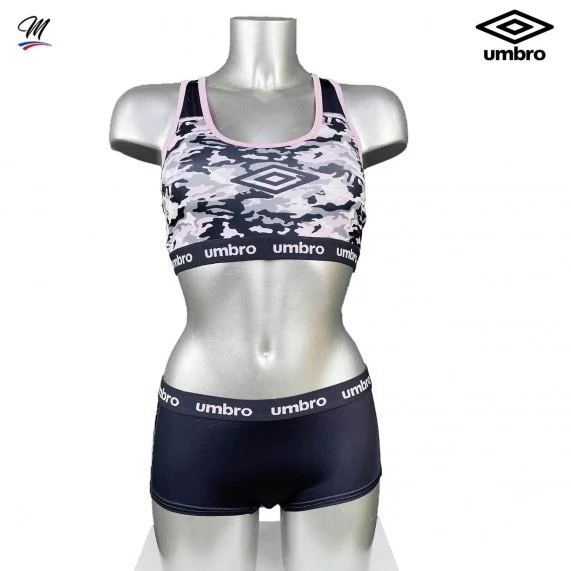 Set Sport-BHs und Boxershorts aus Mikrofaser "Camouflage" (BHs) Umbro auf FrenchMarket