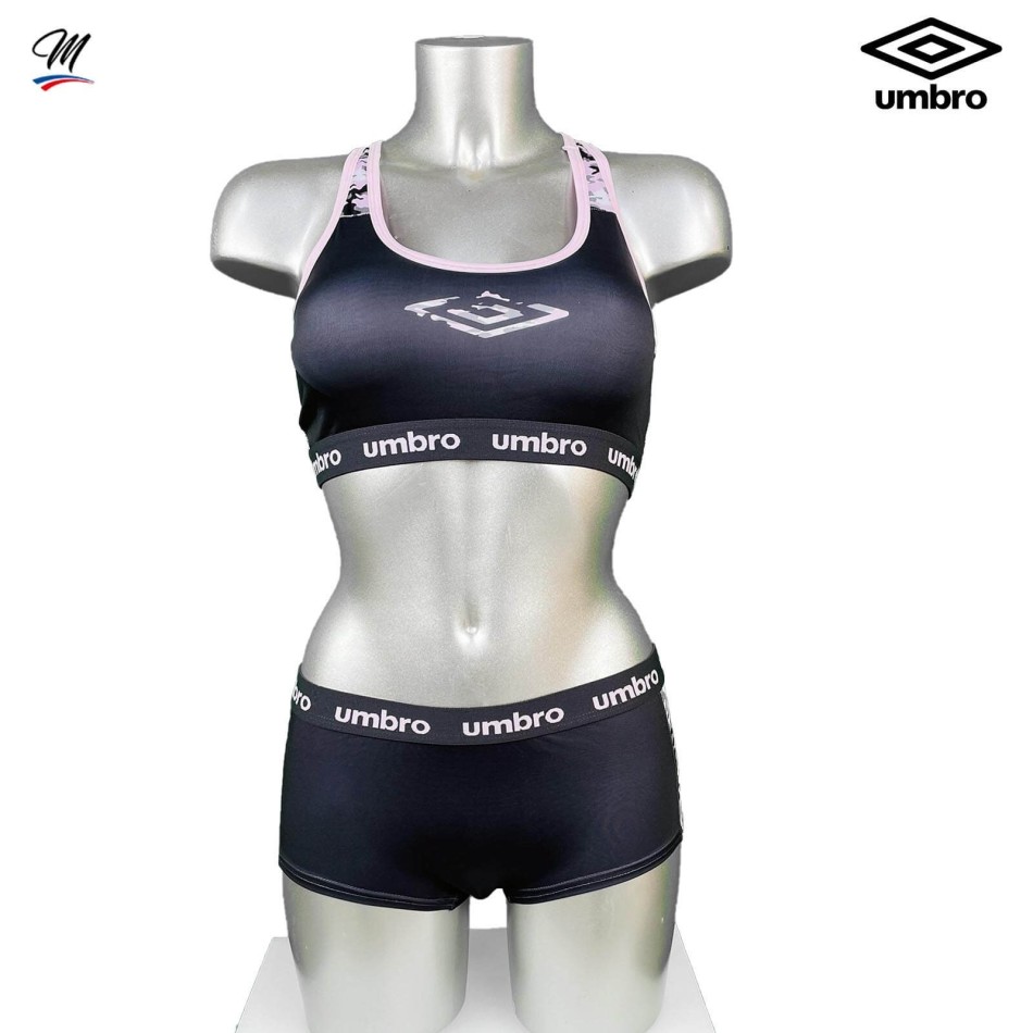 Ensemble Brassière Rembourrée Boxer de Sport Microfibre "Camouflage" (Bras) Umbro on FrenchMarket