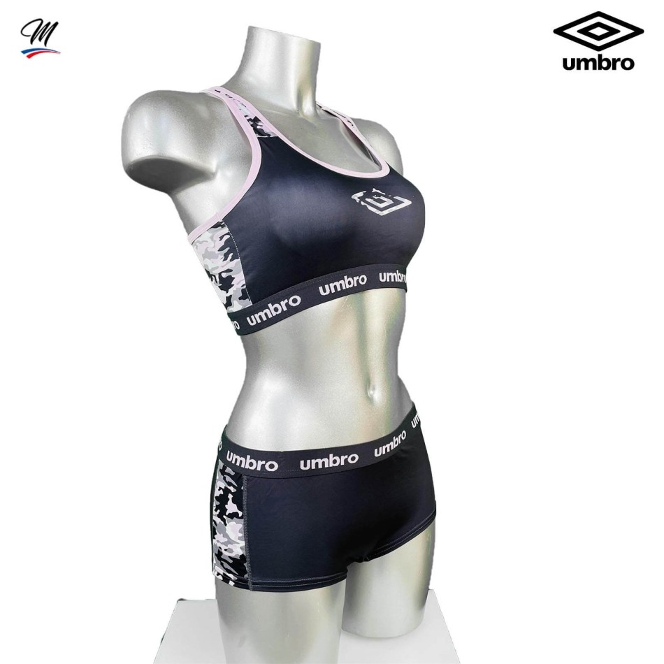 Ensemble Brassière Push-Up Boxer de Sport Microfibre "Camouflage" (Brassières) Umbro chez FrenchMarket