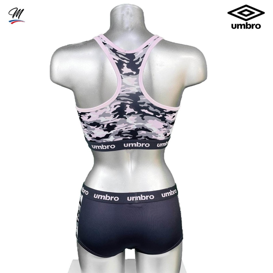 Ensemble Brassière Push-Up Boxer de Sport Microfibre "Camouflage" (Brassières) Umbro chez FrenchMarket