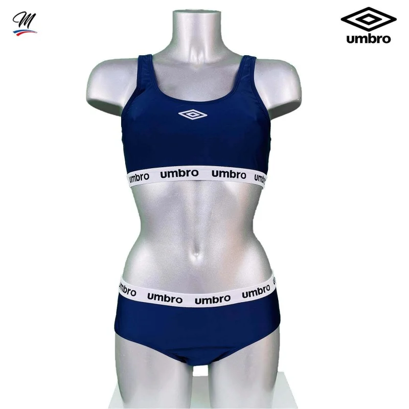 UMBRO Maillot de Bain Femme 2 pieces bikini Sport Rouge ou bleu