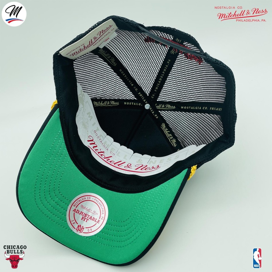 NBA Chicago Bulls HWC "Gold Leaf" Trucker Cap (NBA-Kappe) Mitchell & Ness auf FrenchMarket
