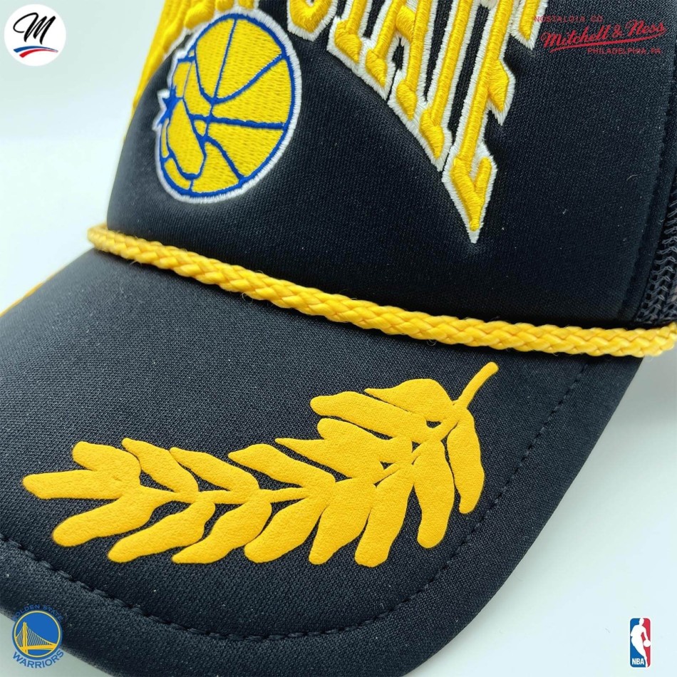 Casquette Trucker NBA Golden State Warriors HWC "Gold Leaf"
