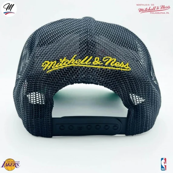 Los Angeles Lakers HWC "Gold Leaf" NBA Trucker Cap (Caps) Mitchell & Ness on FrenchMarket