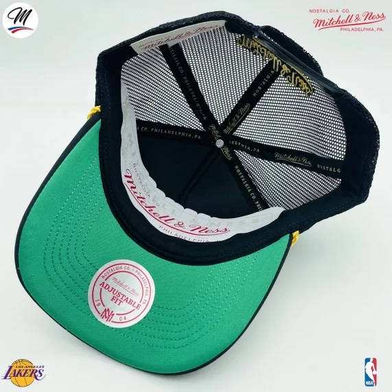 Los Angeles Lakers HWC "Gold Leaf" NBA Trucker Cap (Caps) Mitchell & Ness on FrenchMarket