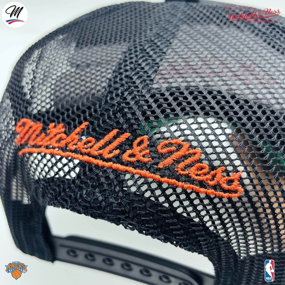 Cappello Trucker New York Knicks HWC "Gold Leaf" NBA (Cappello NBA) Mitchell & Ness chez FrenchMarket