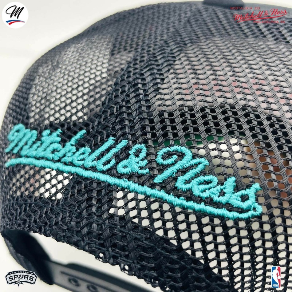 Cappello Trucker San Antonio Spurs HWC "Gold Leaf" NBA (Cappello NBA) Mitchell & Ness chez FrenchMarket