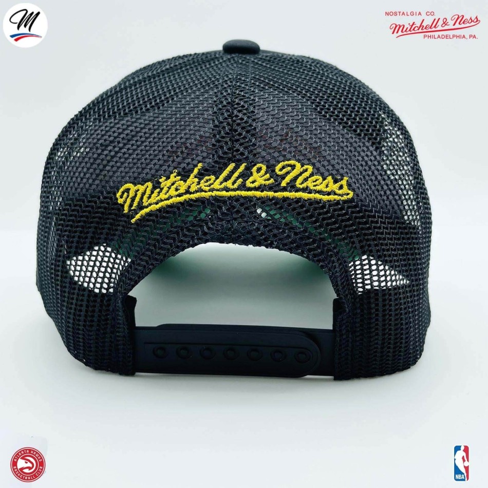 Casquette Trucker NBA Atlanta Hawks HWC "Gold Leaf" (Casquette NBA) Mitchell & Ness chez FrenchMarket