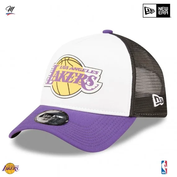 Los Angeles Lakers "Team Color" A-Frame Trucker Cap (Gorra de la NBA) New Era chez FrenchMarket