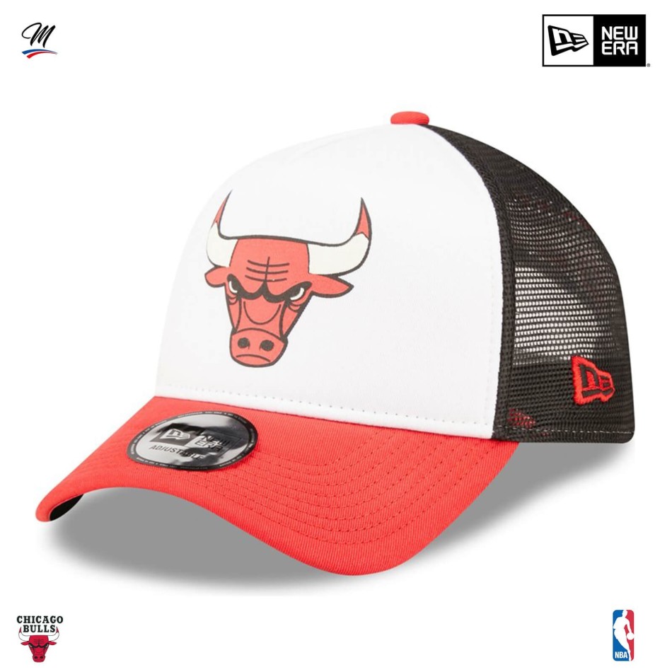 Cappello Trucker A-Frame NBA Chicago Bulls "Colore della squadra (Cappello NBA) New Era chez FrenchMarket