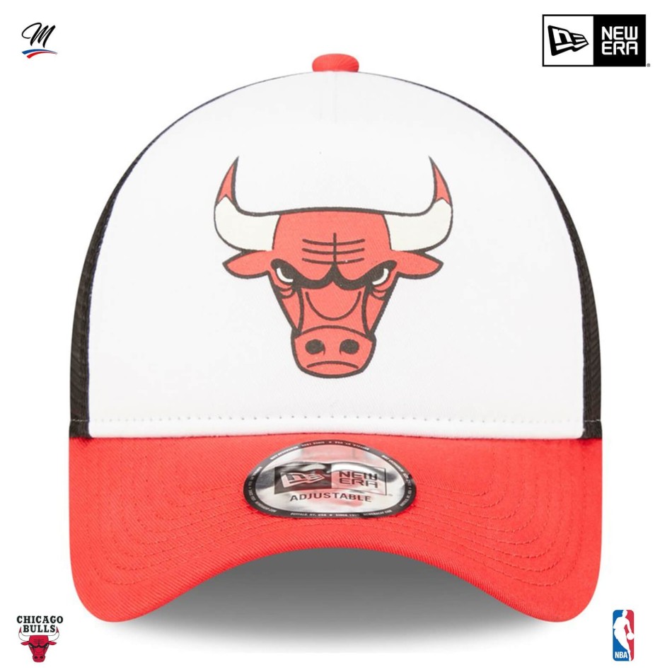 NBA Chicago Bulls "Team Color" A-Frame Trucker Cap (NBA-Kappe) New Era auf FrenchMarket