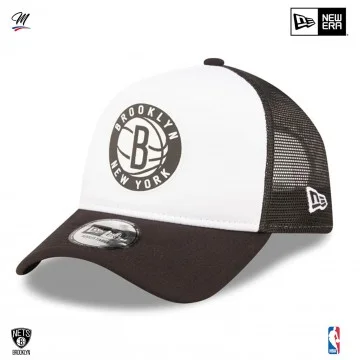 NBA Brooklyn Nets "Team Color" A-Frame Trucker Cap (Cap) New Era auf FrenchMarket