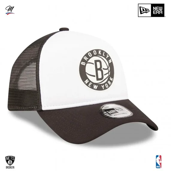 NBA Brooklyn Nets "Team Color" A-Frame Trucker Cap (NBA-Kappe) New Era auf FrenchMarket